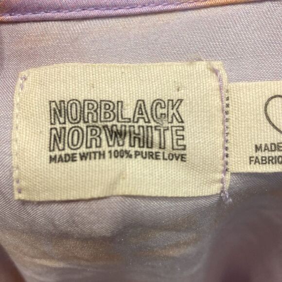 Anthropologie Norblack Norwhite Purple Tie-Dye Sonne Kaftan Maxi Dress Sz Small - Picture 8 of 11